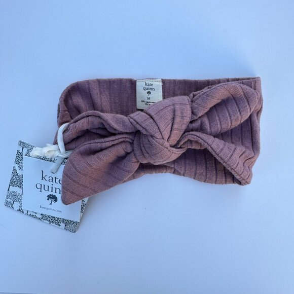 Kate Quinn Head Bow Set | Rib Knit, 3-Pack | Ice Blue, Mauve & Blush | 6–12M (M) - Picture 4 of 4